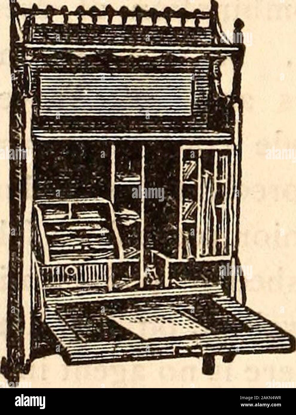 Das Jahrhundert illustrierte Monatszeitschrift. Die ECONOMYWALL SCHREIBTISCH. Genau das Richtige für Ihr Geschäft, Ihr Büro, Ihr Haus, andan Ornament entweder. Es belegt keinen Platz; es wird ein vollständiges schreiben Outfit. Tag-Buch, Buch, etc. beherbergen; ist leicht in jeder Höhe an der Wand angepasst. Lesen Sie, was die Rev Lyman Abbott, D.D., pastorof Plymouth Kirche, Brooklyn, und Herausgeber der Christlichen Union, sagt: Es scheint mir der größte multum in der Kleinen-est Parvo, die ich je gesehen habe. Für Bequemlichkeit ofpacking viel Store in den kleinen Raum, den es com-Petes mit dem berühmten Biene Zellen; und für konventionelle ience von Stockfoto
