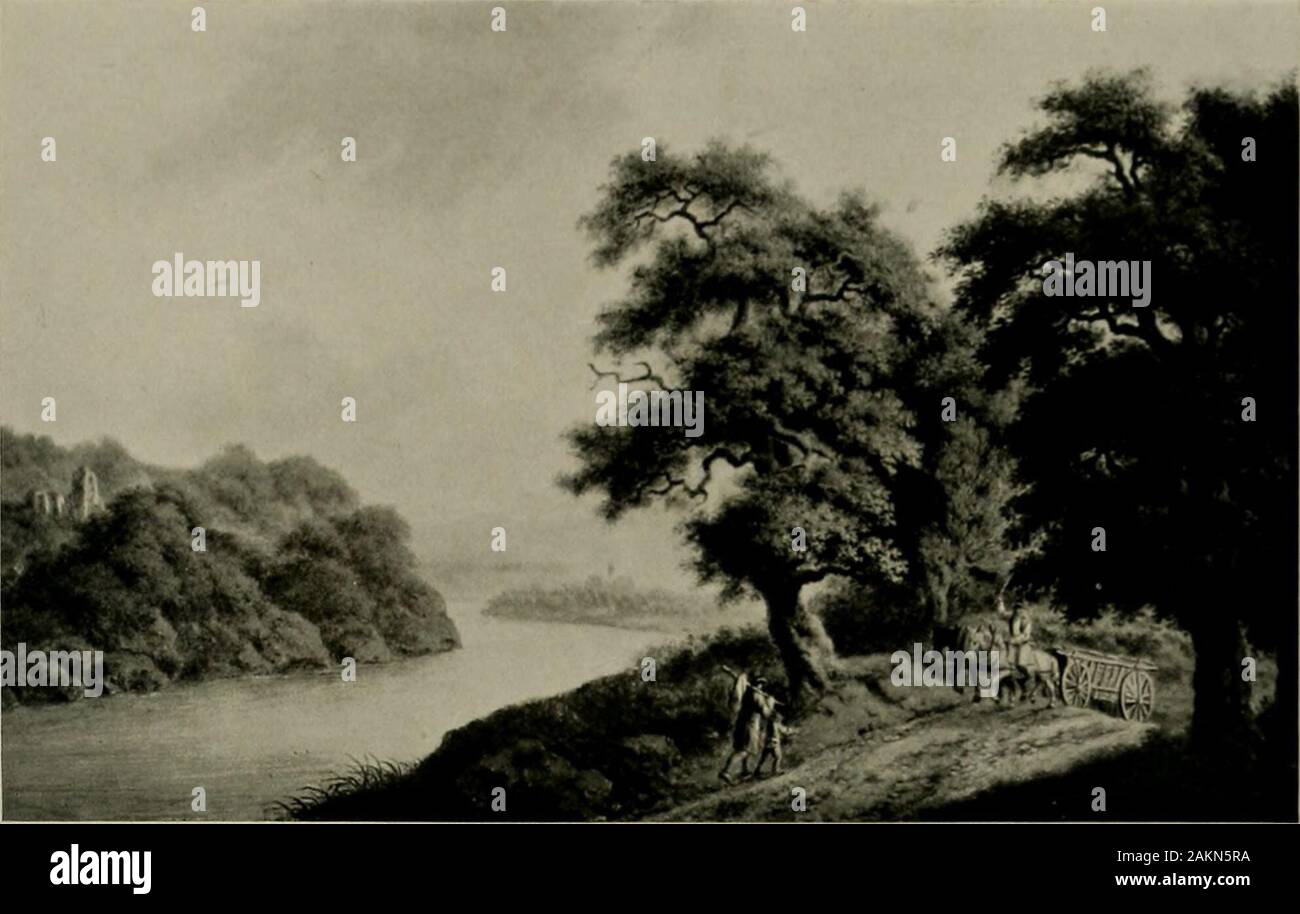 Deutsches Barock und Rokoko: herausgegeben im Anschluss die Jahrhundert-Ausstellung deutscher Kunst 1650-1800, Darmstadt, 1914. 934. AUGUST FRIEDRICH RAUSCHER Spielende Amoretten. H. h 0,24, Br. 0,305 Se. Die Kgl. Hoheit der Herzog von Sachsen-Coburg und Gotha 550. 935. AUGUST FRIEDRICH RAUSCHER Mainlandschaft. H. h.n, u, Br. , IsiFrau Anna Ehrhardl, Coburg Stockfoto