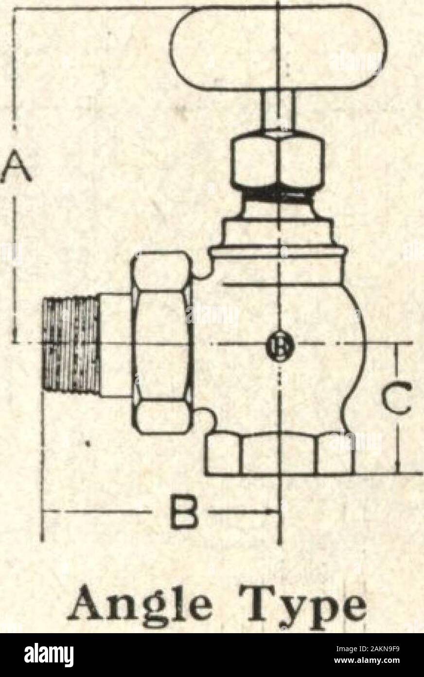 Nationale Heizkessel, Heizkörper, und Spezialitäten: Katalog Nr. 26. Kühler Tor Valvewith Union Größe Zoll A B C K3 H2 K1 H4 K2K IK l4H2K IK IK5K3H IK IK6N3K IH 2 7 K 4 K IH B-J Kühler Tor Valvewithout Union Größe Zoll A B K3 H2H 4K2 K i 4 H2^ IK IH3IK6K 3 K 2 7 K3K 112 DATEN FÜR DEN MONTEUR Dimensionen der Heizkörperventile. Größe Zoll A B C H 4 25^6 1 H H 4^2% 1M1 5^8 SH l | Ich IH QH 3!^ ifi1 H6 M3^lf | 2 7 K 4 M 2^ Stockfoto