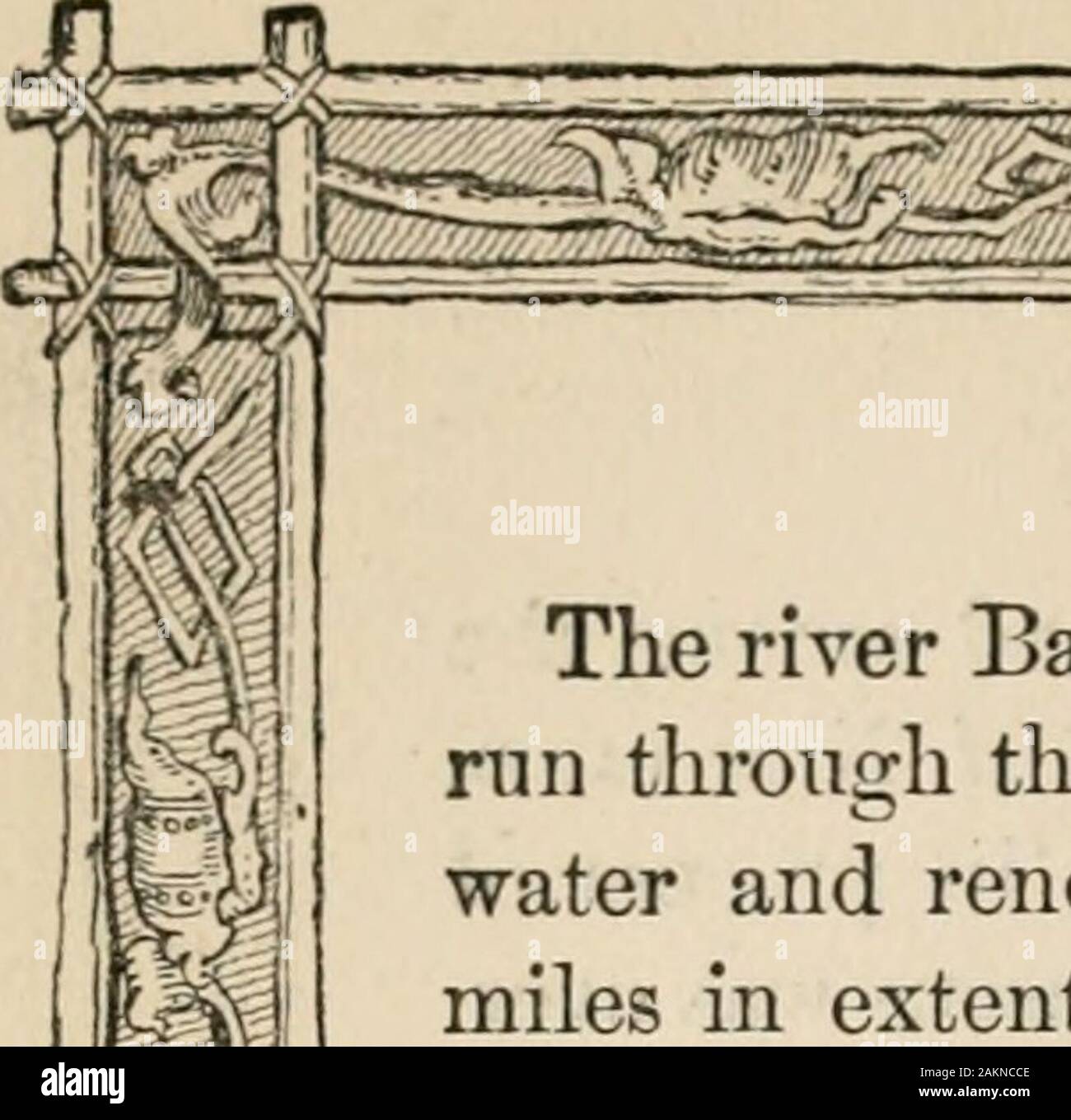 Antiquitäten des Orients vorgestellt wurde, enthält eine kurze Beschreibung der bemerkenswerten Ruinen von König Salomos Tempel und Speichern von Städten, zusammen mit denen von allen die meisten alten und berühmten Städte des Ostens, einschließlich Babel, Ninive, Damaskus, und Susan. m312 den Fluss Barada (antike Abana) und seine branchesrun durch die Stadt, die mit dem Fluss Pharphar, Wasser und machen sehr fruchtbares Land eine Fläche von 30 km. Der Reisende, nähert sich Damas-cus aus jeder Richtung, wird aber durch den Blick fasziniert. inmitten einer weiten Ebene ist eine Insel von deepverdure, Walnüsse und Apr gesehen Stockfoto