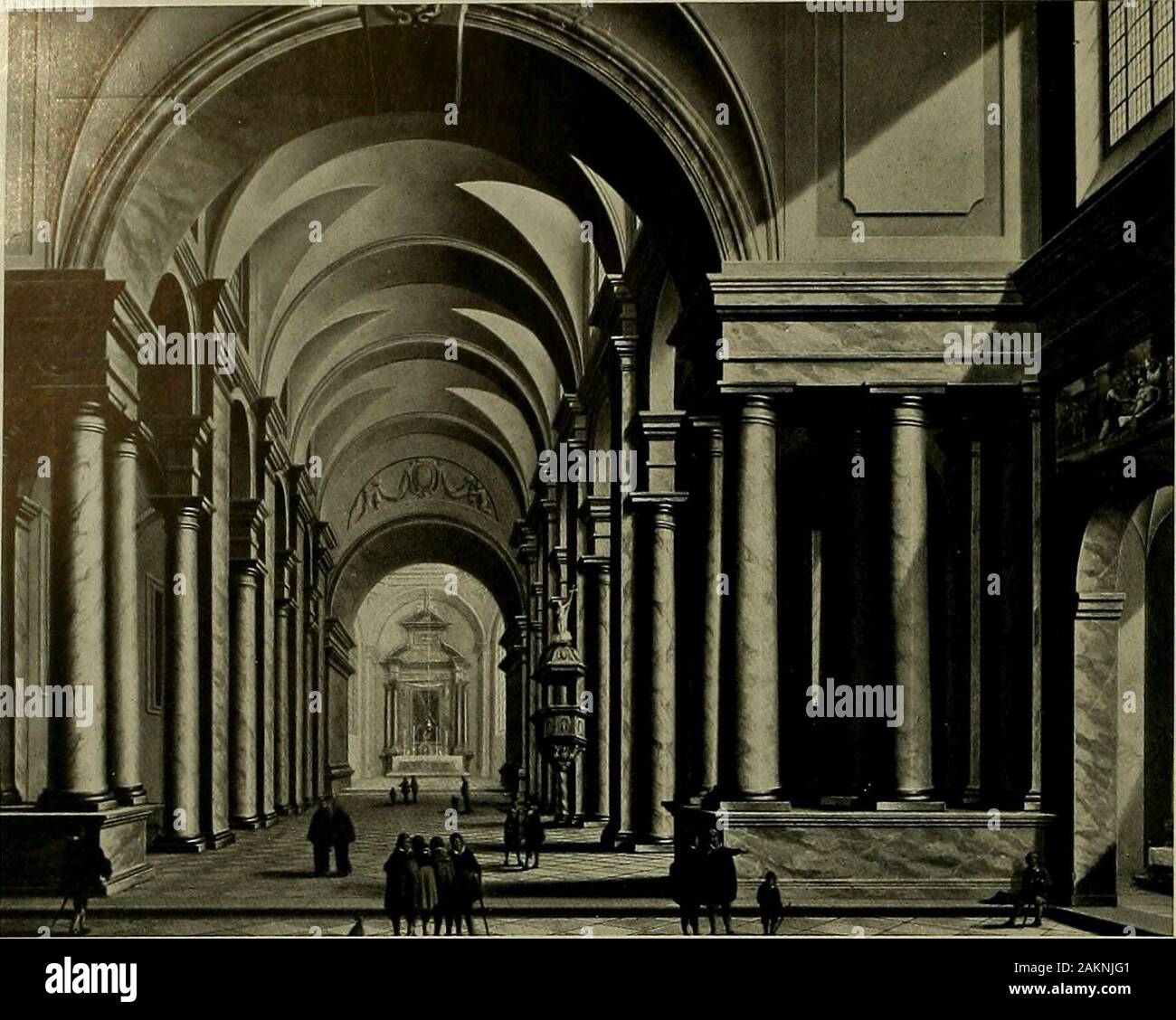 Deutsches Barock und Rokoko: herausgegeben im Anschluss die Jahrhundert-Ausstellung deutscher Kunst 1650-1800, Darmstadt, 1914. S.3 "W 22 XOCO-2 tuXJ 529. 899. JOHANN LUDWIG ERNST MORGENSTERN (1738 - 1819). Leonhardskirche in Frankfurt a. M. H. h. 0,345, Br. 0,40 Se. Die Kgl. Hoheit der Herzog von Sachsen-Coburg und Gotha Stockfoto