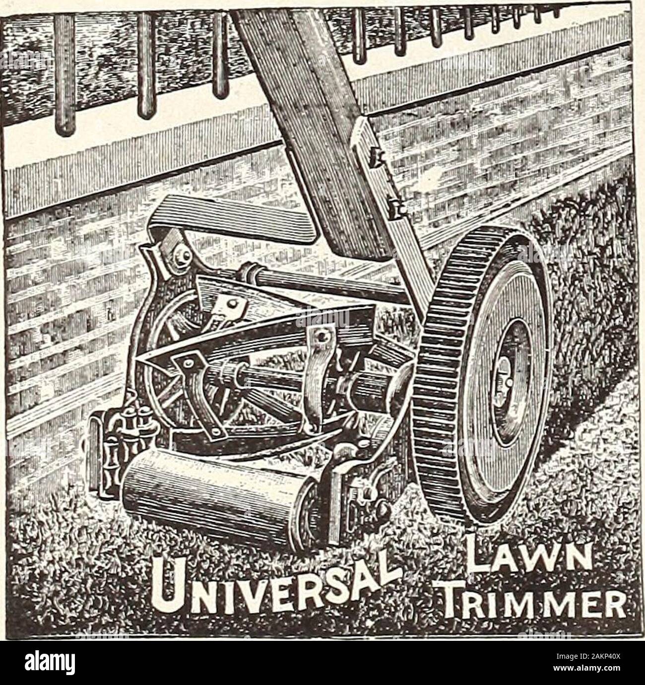 Henderson Hochsommer Katalog: 1913. 30-in.-Schnitt, $ 60.00 (verpackt Gewicht, mit Wellen, 610 lbs.) 35-in.-Schnitt, $ 67.00 (verpackt Gewicht, mit Wellen, 660 lbs.) 40-in.-Schnitt, $ 75.00 (verpackt Gewicht, mit Wellen, 690 lbs.). Stockfoto