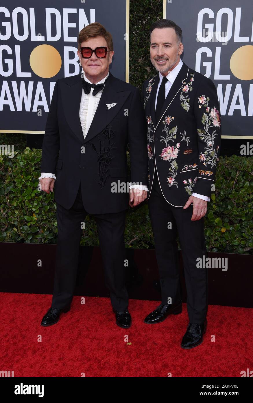 Sir Elton John und David liefern Stockfoto