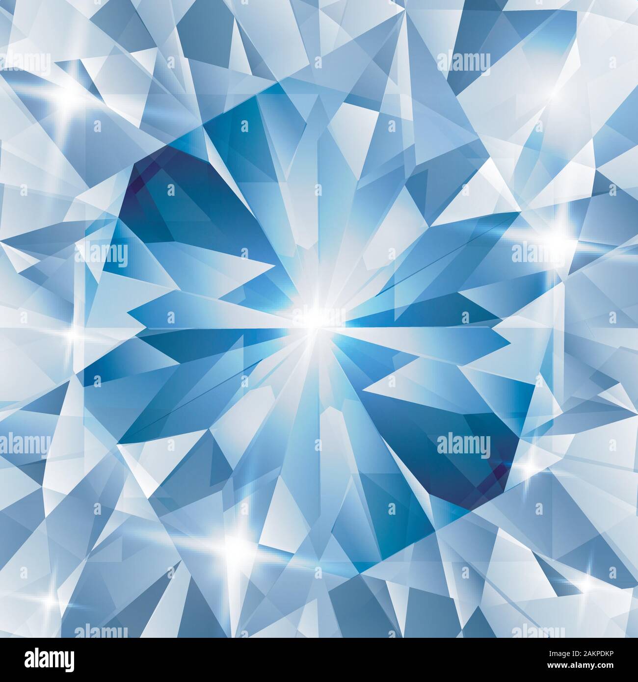 Silber und Blau mit Konzeptdiamant. Vektor Stock Vektor