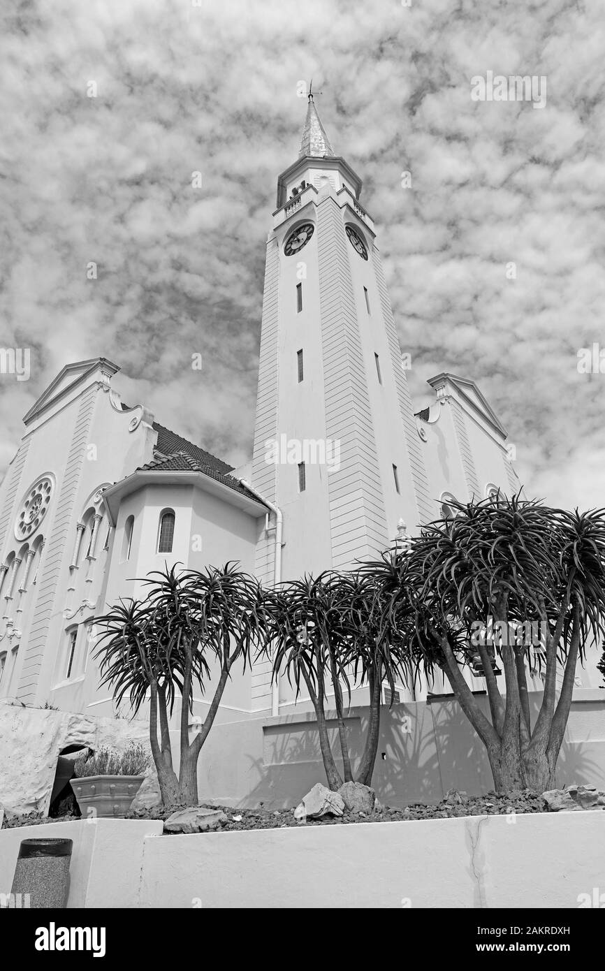 Die Niederländische Reformierte Kirche in Napier Dorf in der Region Overberg der Western Cape Provinz von Südafrika. Stockfoto