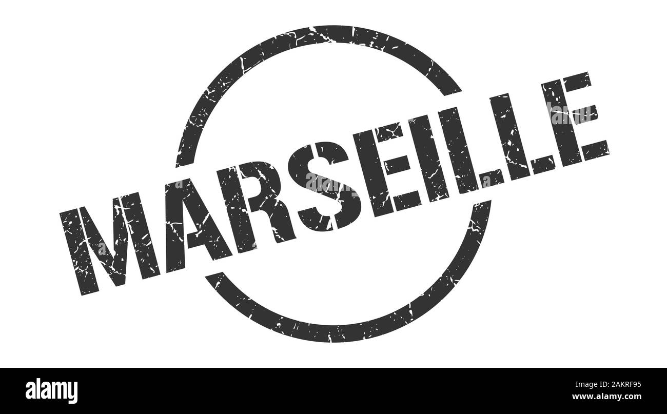 Marseille Stempel. Marseille grunge Runde isoliert anmelden Stock Vektor