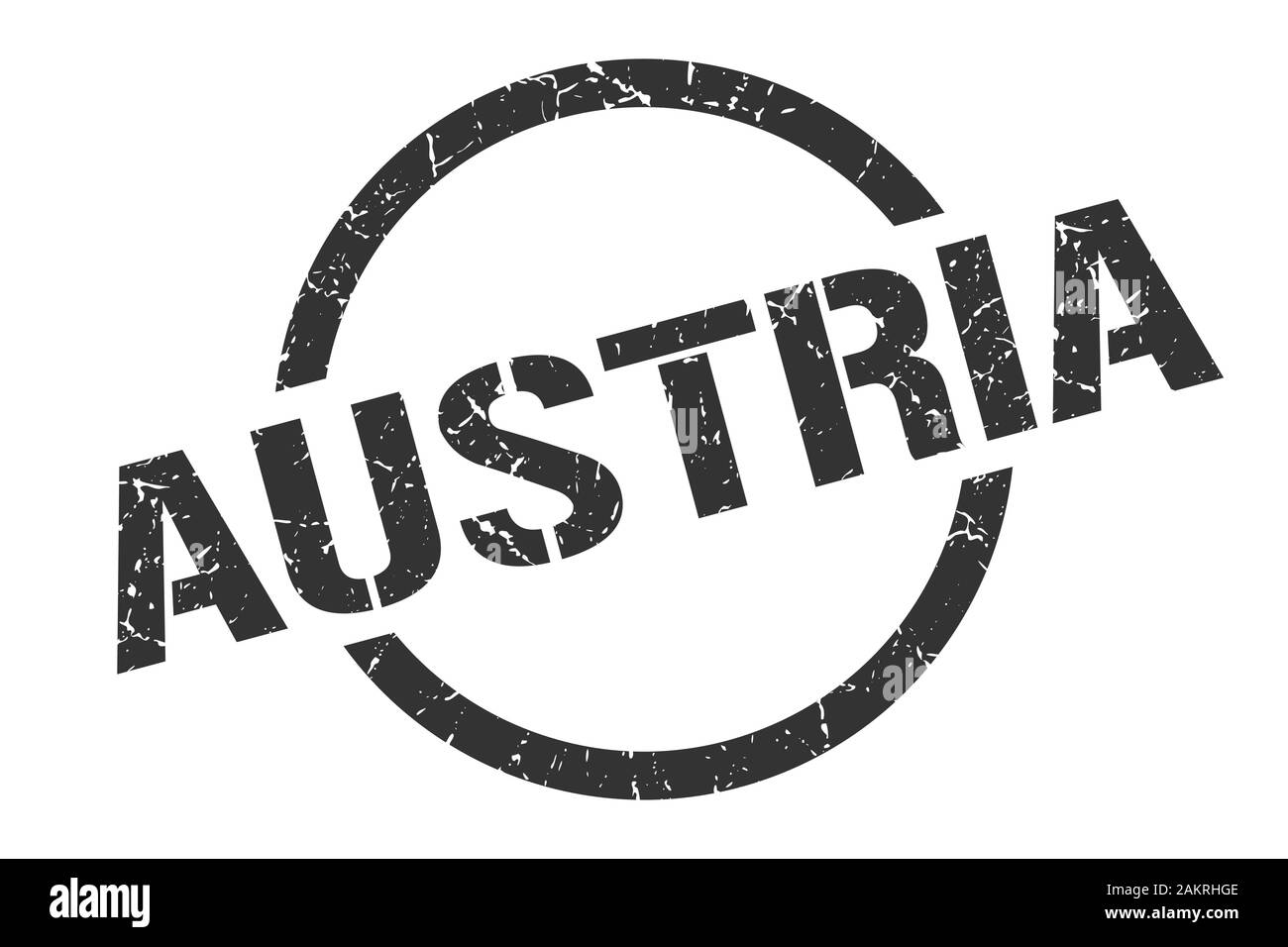 Österreich Stempel. Österreich grunge Runde isoliert anmelden Stock Vektor