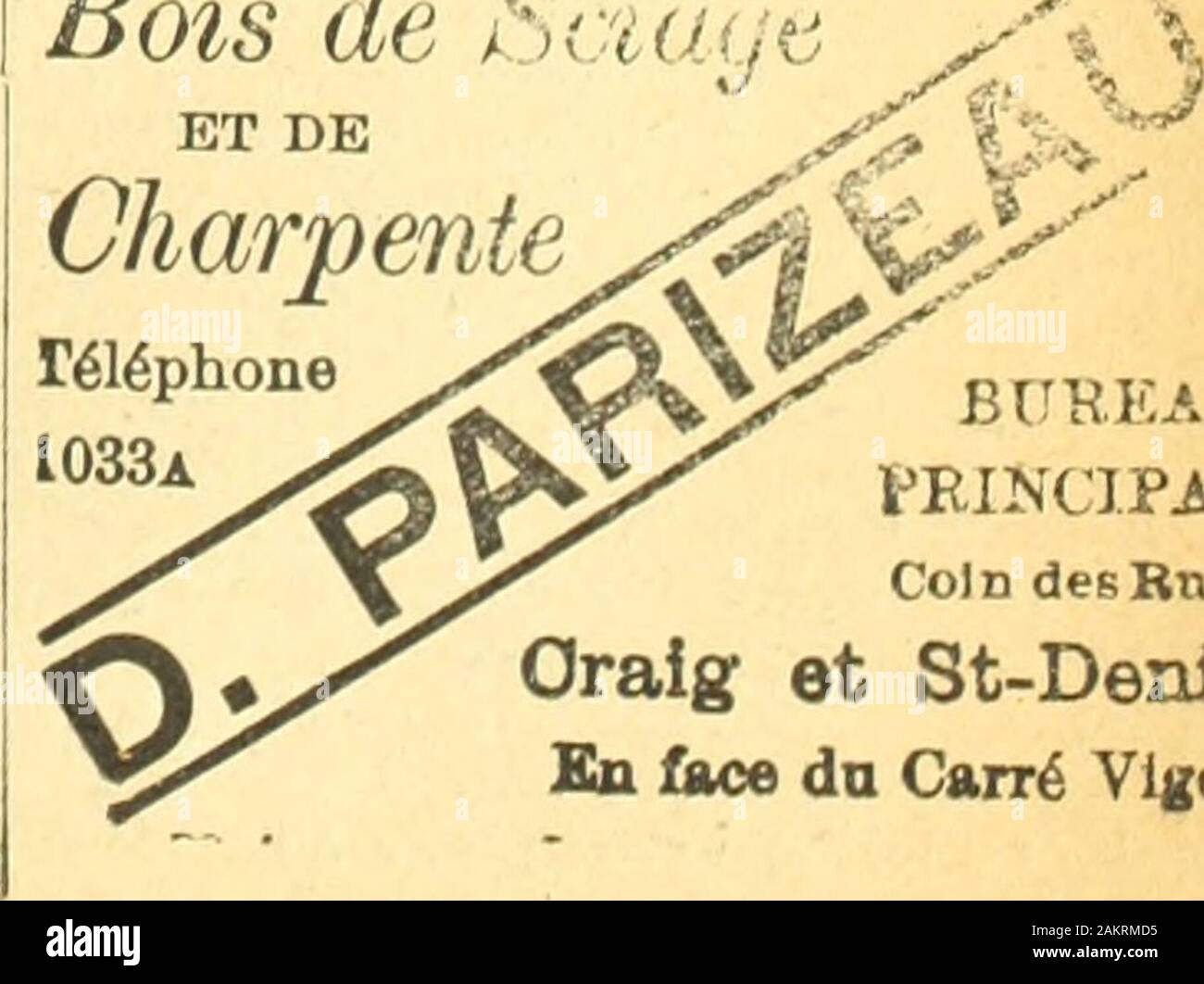 Le quincaillier (Juin 1888 - Aout 1889). L,. Conrs füllt 1/35 DV SA MED 1 Professeur: Rene Quentjn. De lOh. Ein 12 J h. du Matin pour Les demoiselles bi de 2 II.6 i b.. aprse-midi-Gießen lesjeunee s. Prix: [piastre par 41e cons. n71), Rue des AllemanUs. THIBODEAU & bourdon Nr. 1203 RUE STE-CATHERINE Coin de la rue Papineau, Montreal, eonstamment Eu-Netz Quanta t uuo 6 erhebliche de Bois Riegel Sciag-e Siehe Q, uils vendent ein Prix. Vente par pileaveclegere cbaret par Avance. Telefon Nr. 6039. A. HURTEAU & FRERE~ MARCHANDS DE CHEF DE SCSAGE 92, rue Sanguinet MONTREAL CLOS: Münze des Stockfoto
