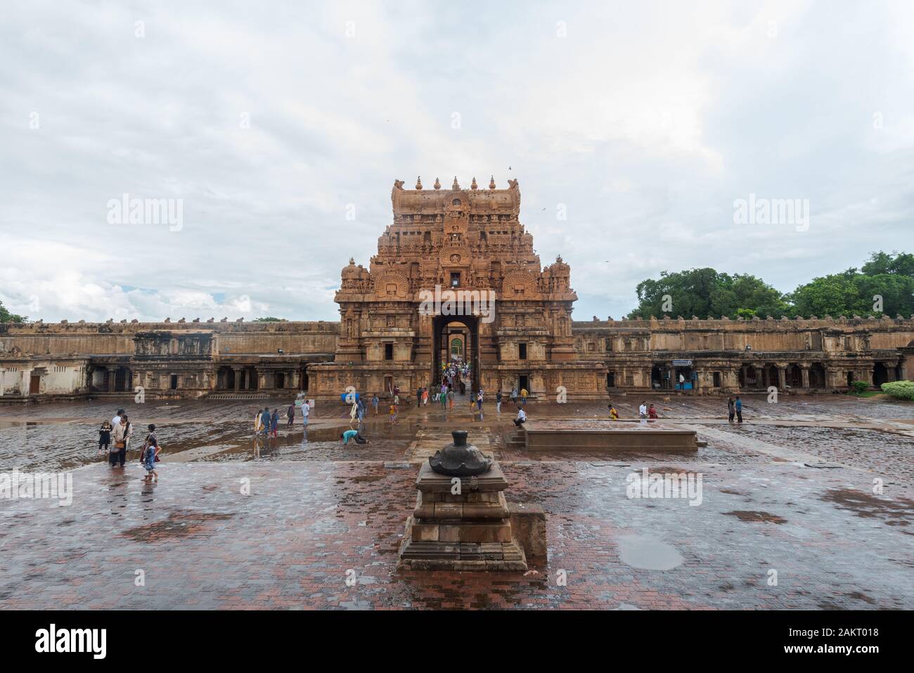 Brihadeeswara Tempels in Tanjore, Tamil Nadu, Südindien Stockfoto