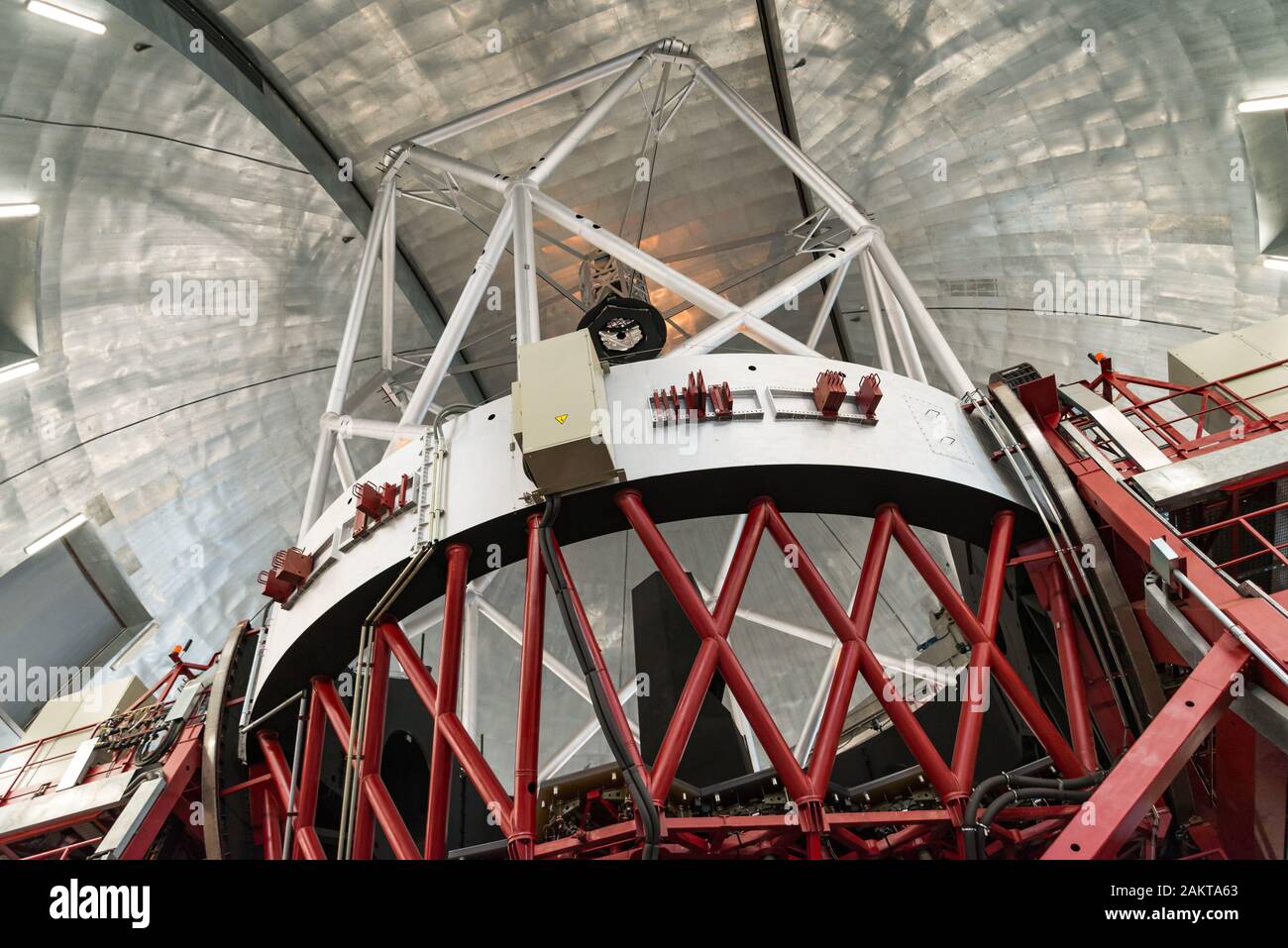 Das beeindruckende Gran Telescopio Canarias am Roque de los Muchachos Observatorium auf der Insel La Palma, Canay Islands. Stockfoto