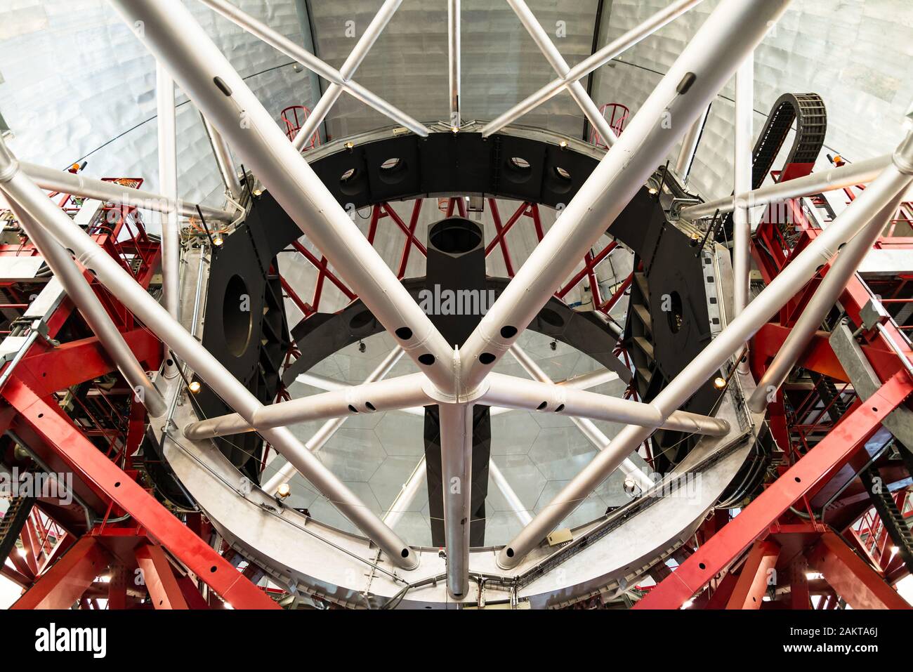 Das beeindruckende Gran Telescopio Canarias am Roque de los Muchachos Observatorium auf der Insel La Palma, Canay Islands. Stockfoto