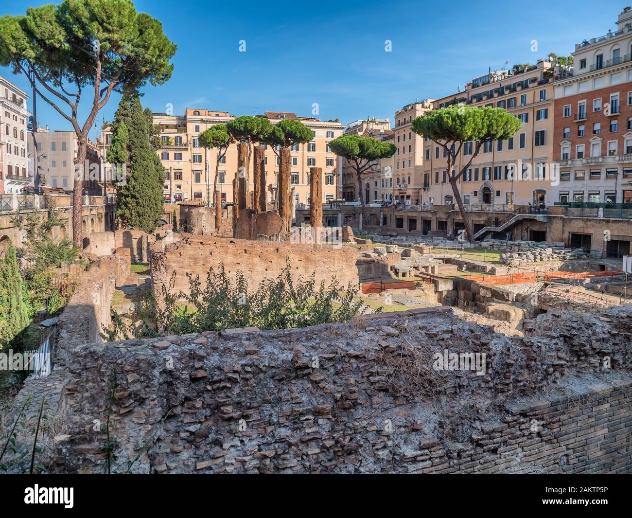 Argentinien Torre Piazza im Zentrum von Rom, Italien Stockfoto