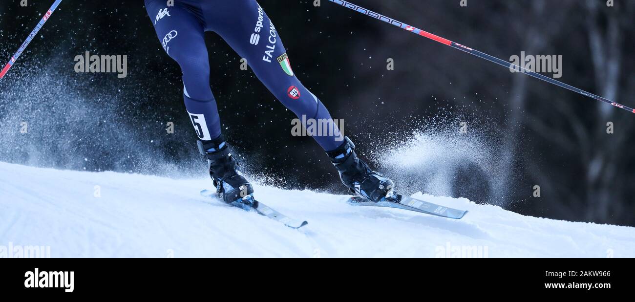 Val di Fiemme, Italien, 10. Jan 2020, die Tecnica in discesa von Buzzi Raffaele ita während der FIS Weltcup - Nordische Kombination - Nordische Ski-Kredit: LPS/Luca Tedeschi/Alamy leben Nachrichten Stockfoto