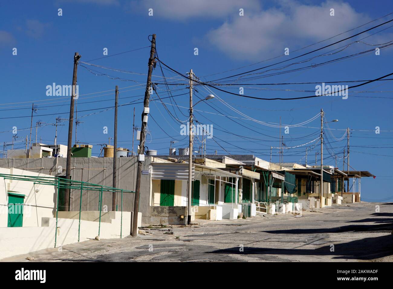 Armier - typische Siedlung mit Wochenendhäusern am Meer, Mellieha, Malta Stockfoto