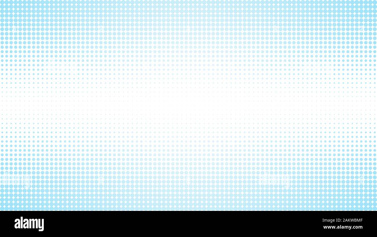 Abstrakter hellblauer Hintergrund mit gestreifter Textur. Nahtlose, kreative Technologie, Halbtonmuster auf weißem Hintergrund. Stockfoto