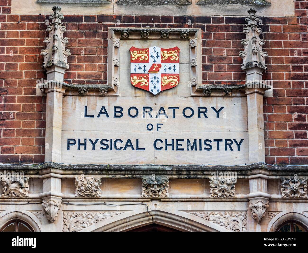 Old Laboratory of Physical Chemistry Cambridge University an der Free School Lane. Jetzt befindet sich der Fachbereich Geschichte und Philosophie der Wissenschaft. Stockfoto