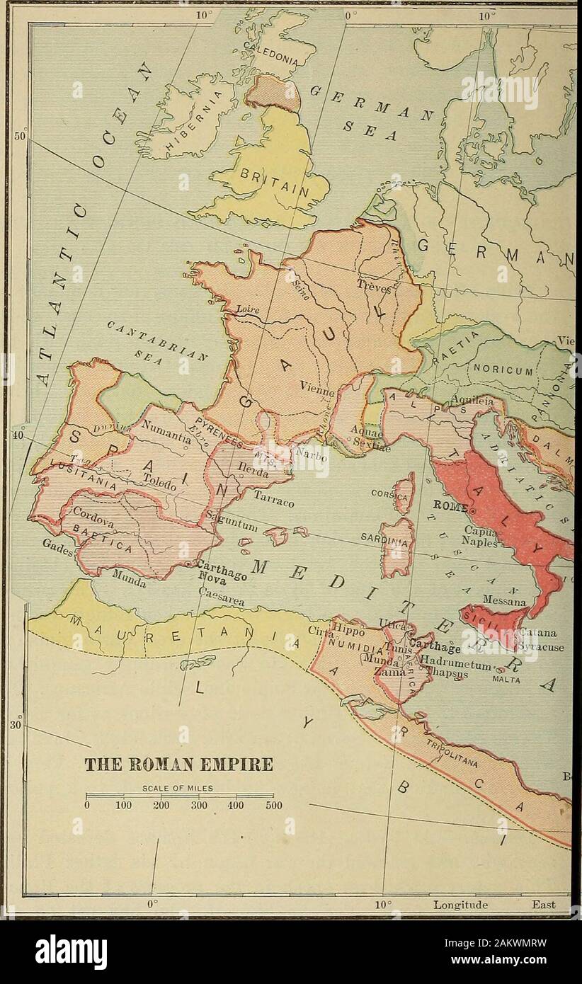 Eine kurze Geschichte der Nationen und ihrer Fortschritte bei der Zivilisation. pwas bei kynoskephalai in Epirus besiegt durch die Eoman armyunder T. Quintius Flamininus. Die griechischen Städte wurden declaredindependant; wenn sie aber festgestellt, dass ihre Freiheit morenominal war als real, der Aetolians nahm Arme und obtainedthe Unterstützung der König von Syrien, Antiochos III. Dieser Prinz, mit denen Hannibal als Flüchtling Zuflucht genommen hatte, notwise genug war die Beratung des großen Karthagischen asto das Verhalten der Krieg zu folgen. Er wurde entsprechend vanquishedat Magnesia von L.Cornelius Scipio und Scipio Africanus. Stockfoto