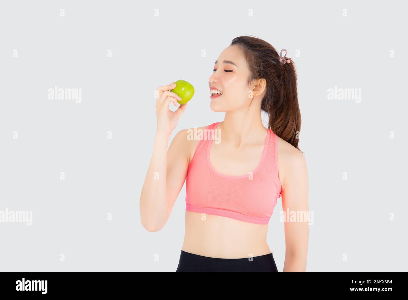 Junge, asiatische Mädchen haben perfekten Körper Junge, asiatische Mädchen haben perfekten Körper