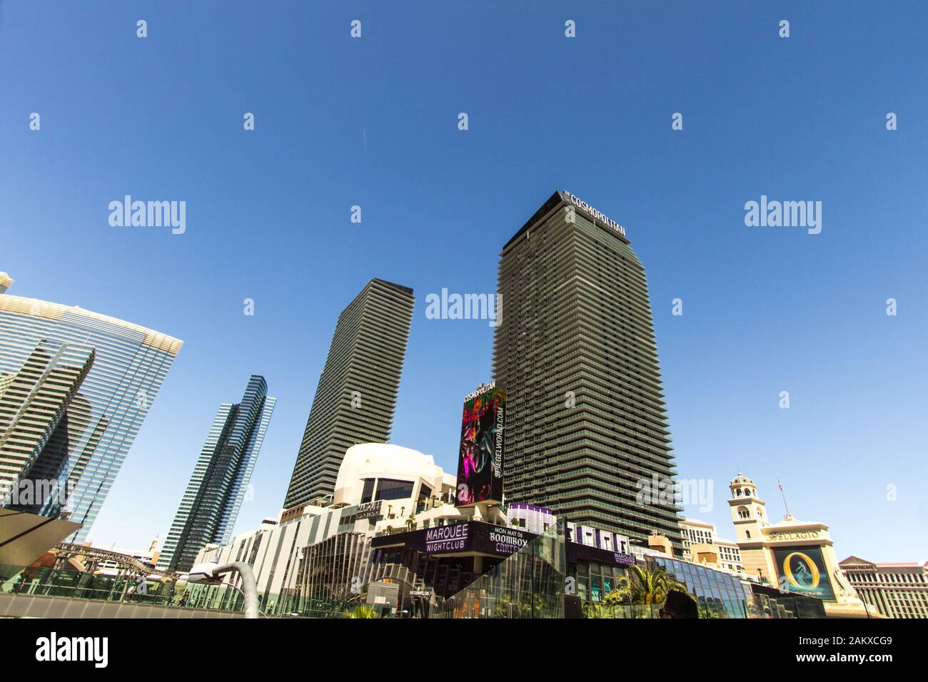 Las Vegas, Nevada, USA - 6. Mai 2019: Außenansicht des Cosmopolitan Hotel Resort and Casino auf dem Las Vegas Strip in Nevada. Stockfoto