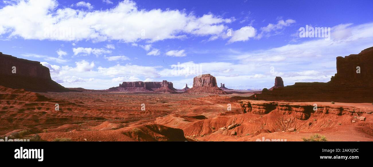 John Ford Point, eine Ansicht, berühmt durch den amerikanischen Regisseur John Ford, Monument Valley, Utah USA. Stockfoto
