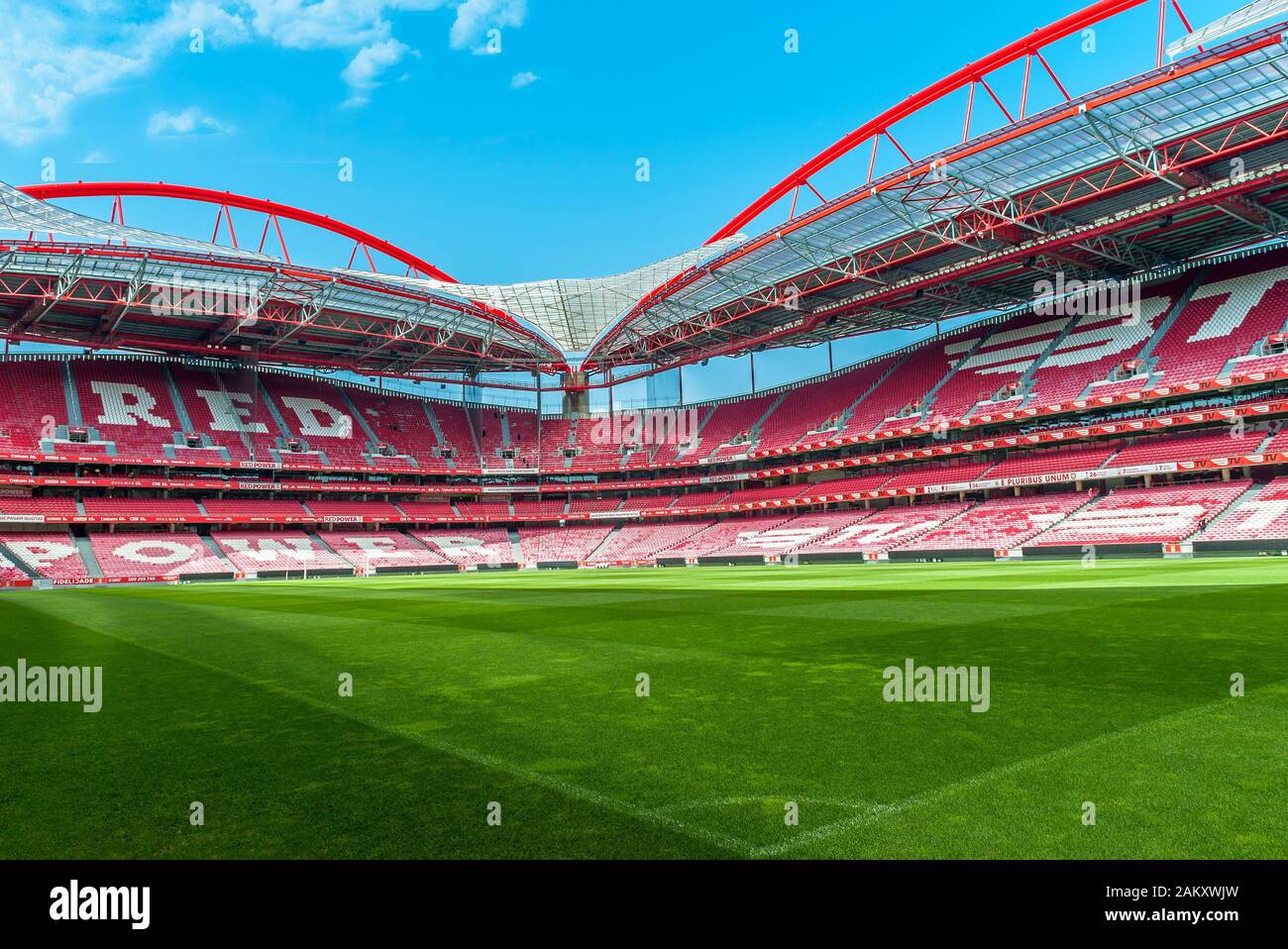 Besuch des Estadio da Luz - offizieller Spielplatz des FC Benfica Stockfoto