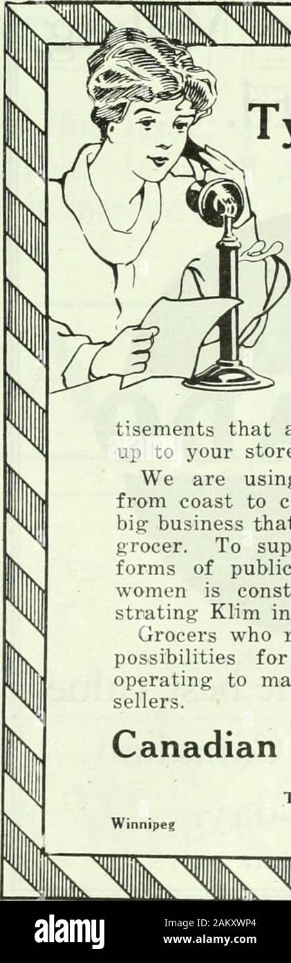 Kanadische Lebensmittelhändler Juli-september 1919. Ein "^ Die Qualität thatmade Furnivallsthe Führer in reinen FineFruit adheredtoseason Jamsis streng nach Meer - Sohn und diese yearspack ist, wenn möglich, besser als je zuvor. Sind Sie welKstocked? FURNIVALL - NEUE, begrenzte Hamilton, Kanada Kanada Essen Vorstand LicenseNo. 14-167 AGENTS - Die Stadt von Ottawa und den unteren Provinzen (exceptCape Breton): Fa. Geo. Hodge & Sohn, Ltd., Montreal, Que Ontario: MacLaren Imperial Käse Co. Ltd., Toronto Ontario Manitoba: H. L. Perry Co., Winnipeg, Man. Hamilton: J.T. Preis & Co. Cape Breton, N.S.: O. N. Mann, Turnbull Geb., Sydney, N. Stockfoto