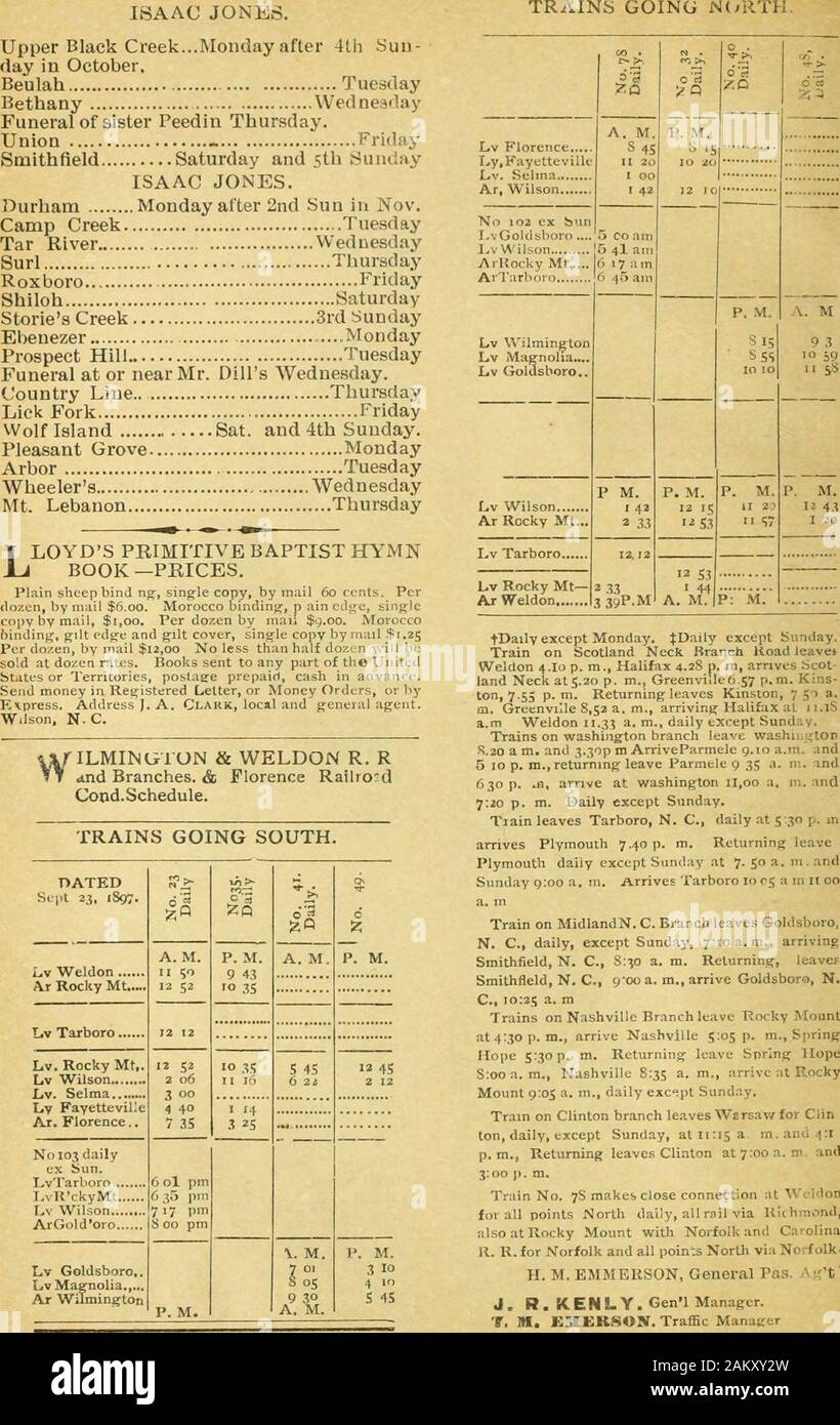 Der Zion Wahrzeichen [Serial]. . N Sitzung) Zweiräder Montag Sie Förderung benötigen. J.E.ADAMS. Bruder h insons... Dienstag nach 4 Tag im Oktober. Der gefiederten Bay Mi nesday Mt. Tabor Donnerstag Dannen zu Mühle Zweig (Union.) J, A. BTJRCH. Kiefer Sa. 2. und So. im November Flat Creek Montag Mountain Creek Dienstag Howards Kapelle Mittwoch Jerusalem Donnerstag Rechtsanwälte Frühling Freitag Bethanien Sa. und Sonntag Hidgh Ridge Montag Smiths School House Dienstag Bergquelle Mittwoch frei Donnerstag, den er Förderung benötigen. W. C. JONES. Walnut Grove Okt 19 Heiligen Freude 20 Dannen zu Fish River Associ Stockfoto