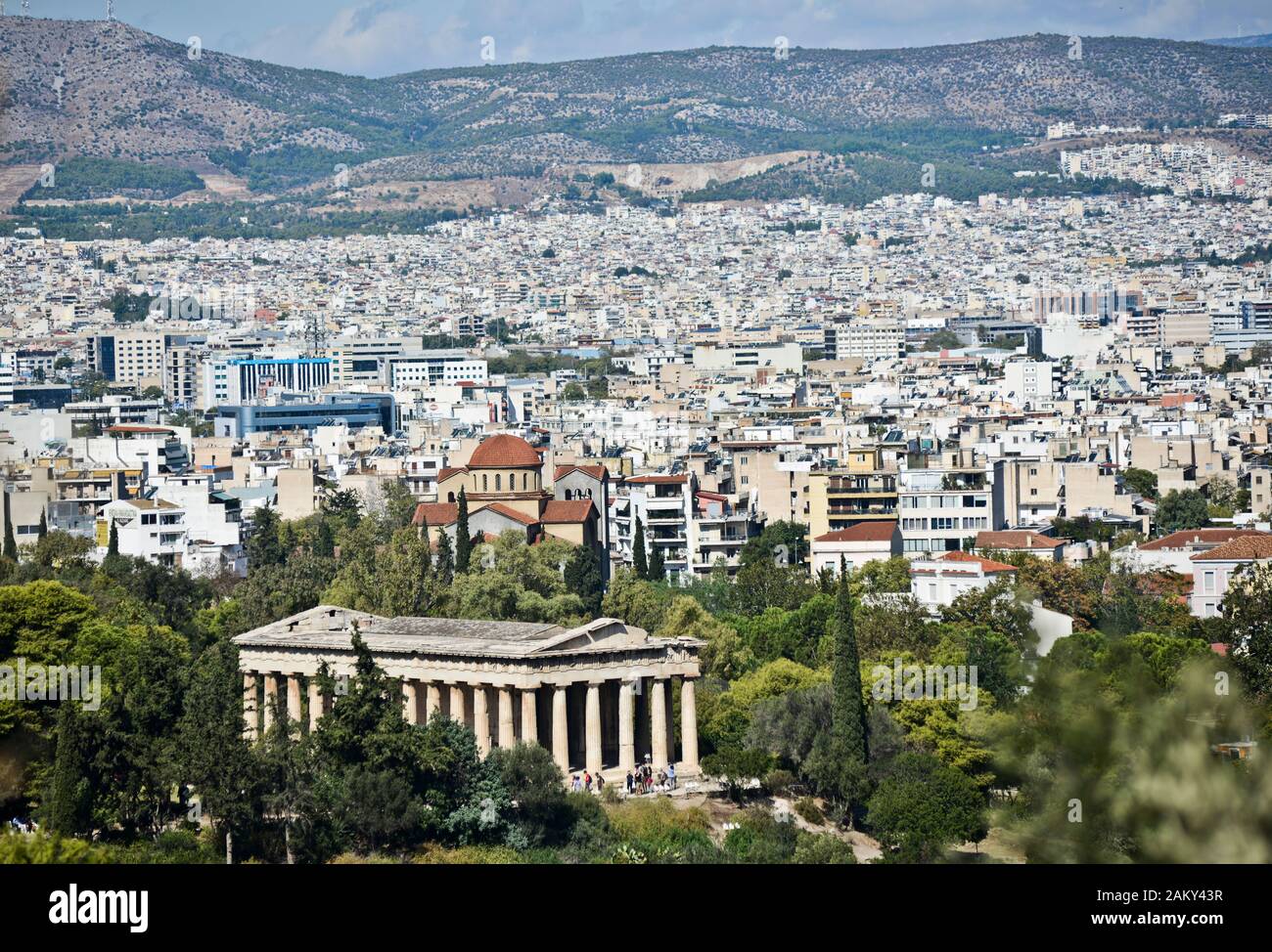 Athen: Tempel des Hephaistos (hephaisteion), innerhalb der antiken Agora. Griechenland Stockfoto