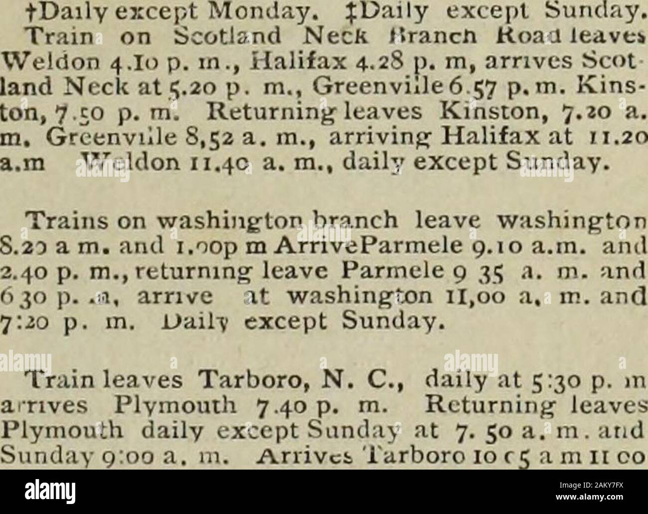 Der Zion Wahrzeichen [Serial]. . Gläser * a a j Lv Tarboro JV. Rocky Mt.. Von S. M.. M., S. M. DATEDlan. I9, 1897. II I*ll mi S. M. B A. M. Lv Tarboro W^S^L-Ta, f" 5 -5-. H. M. EMMERS * J, R. KENLY. GT. SI. EMERSON. : U2 ZIONS Wahrzeichen. Southern Railway. Und UXFOKD HENDliliSl IN. Ich x-e an die Öffentlichkeit. . KKiH GKEENSjjoUo, r, G 0 L 1&gt;S 15 (&gt; und Norfolk. :; 43:00 Uhr 1 JOpii: Eastern Time Lv Greensboro Ar l, v GrahaLv Purliml. v] [; i, v Hi *. Goldsboro.. Lv 1 55 1 2 J; ich in "50 µm Nr. 1 G lv. Norfolk 5,25 p-m; Nr. 15 ar. 9 20 ein Norfolk und Chattanooga. Durch Knoxvillo, Morristown. HotNpring! Asluvilie, Salisbury, Stockfoto