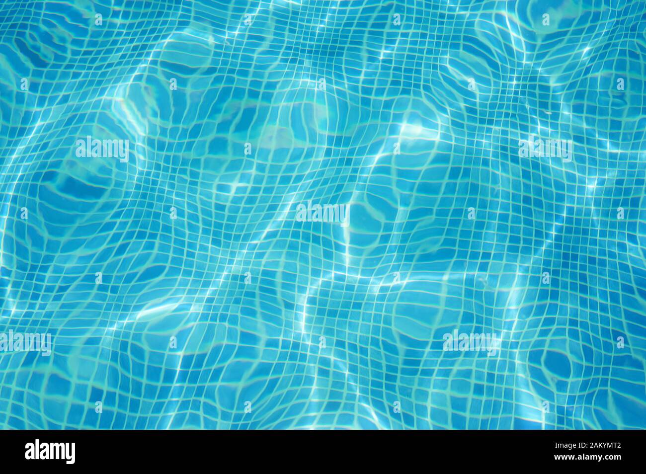 Hell blau unten Schwimmbad Hintergrund Stockfoto