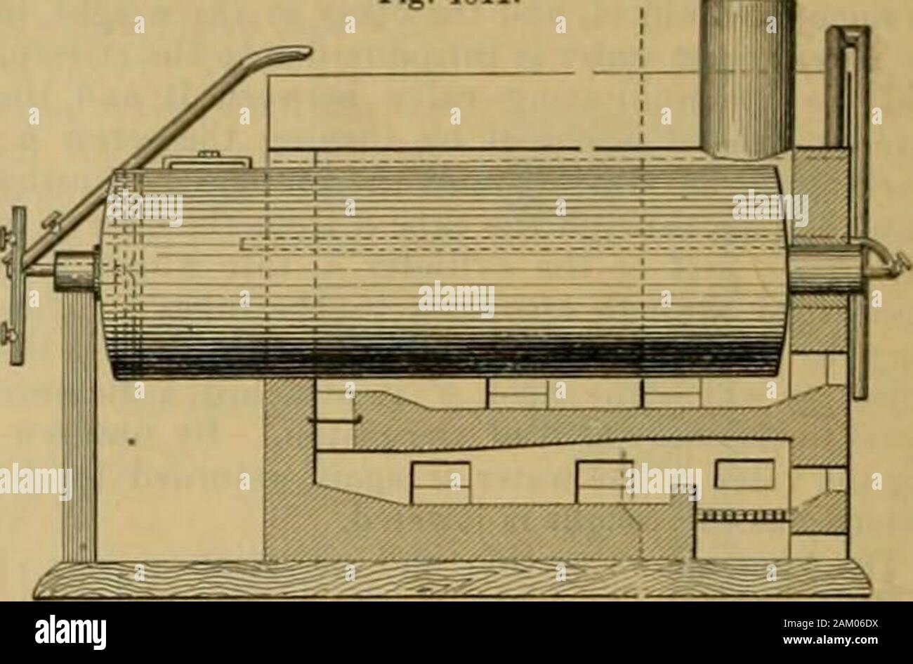 Knight's American mechanische Wörterbuch: Eine Beschreibung der Werkzeuge, Geräte, Maschinen, Prozesse und Technik, Geschichte der Erfindungen, allgemeine technische Vokabular; und digest mechanischen Geräten in Wissenschaft und Kunst. 3 =^ Pulp-Digester. Soda; Dampf wird dann eingeschaltet, bis die Flüssigkeit aufkochen.^, risingthrough die Leitungen //, und wird durch die unter der Oberfläche der Motorhaube abgelenkt; die Papierschnipsel werden dann nach und nach in anddistributed so gleichmäßig wie möglich geworfen. Nach dem Kochen die massis hnist", d aus der Wanne durch Ketten, die zu einem frameconnected mit dem falschen unten eingehängt sind und Stockfoto