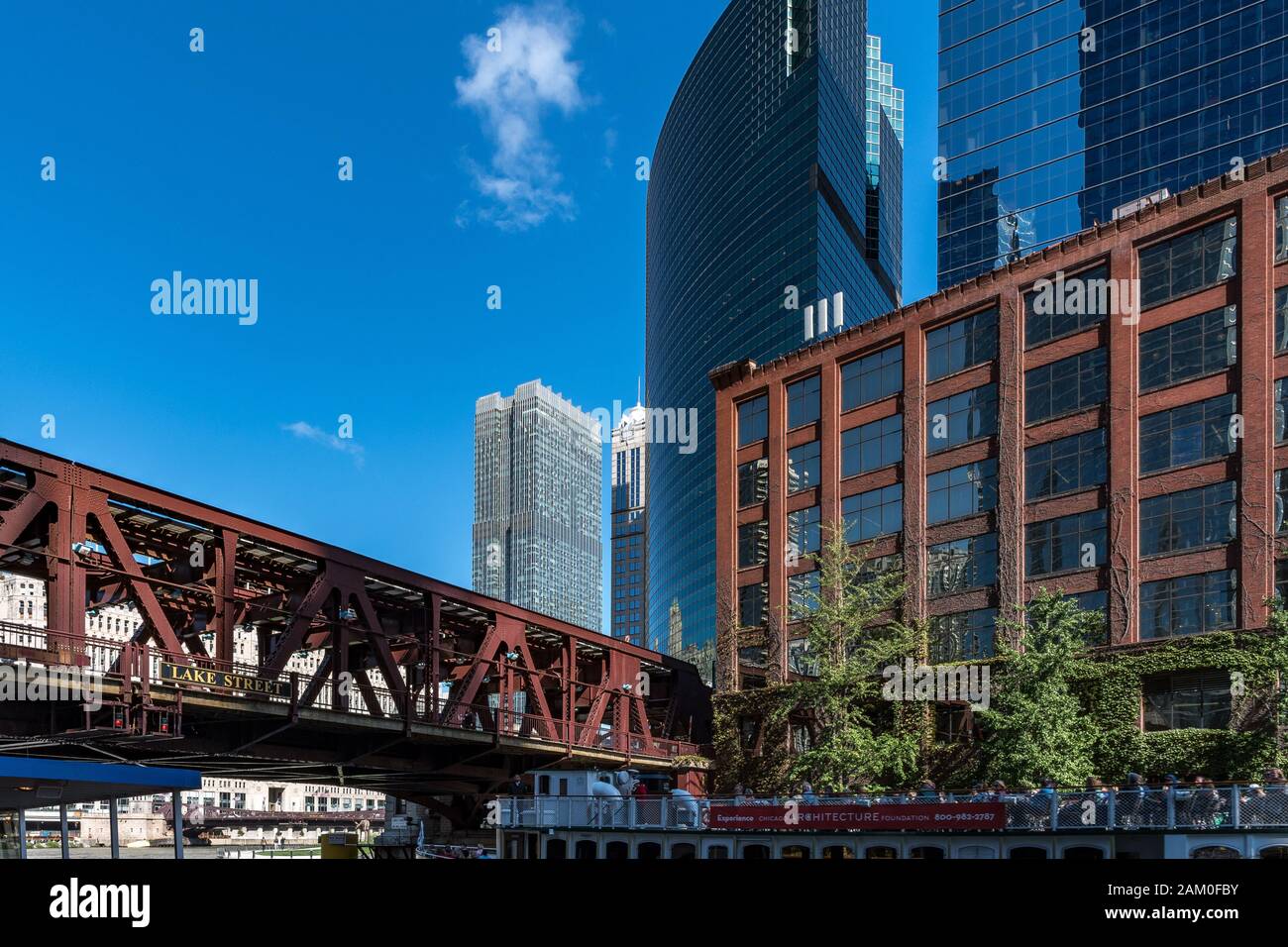 Chicago Architectural Boat Tour 0124 Stockfoto