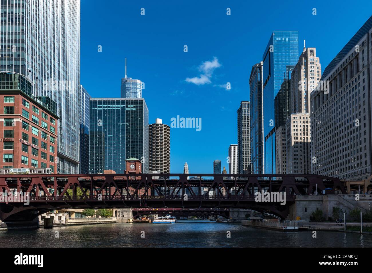 Chicago Architectural Boat Tour 0147 Stockfoto