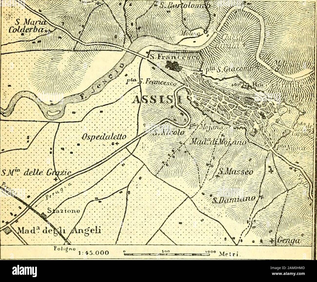 Italien: Handbuch für Reisende. Es ist für seinen Ruf nach St. Francis, der hier im Jahr 1182 geboren wurde, zu verdanken. Er war der Sohn des Kaufmanns Pietro Bernardone und verbrachte hisvouth in der Frivolität. An Länge, während in eine Kampagne gegen Perugia tätig, wurde er gefangen genommen und durch eine gefährliche Krankheit angegriffen. Ernüchtert byadversity, er wenig später (1208) gründete den Orden der n{Francis-Dosen, die schnell gefunden Anhänger in allen Ländern Europas, andwas. im Jahr 1210 von Innozenz III. sanktioniert und in 1223 von Honorius III. Po-sehr und Selbstverleugnung bildeten die wesentliche Eigenschaft Stockfoto
