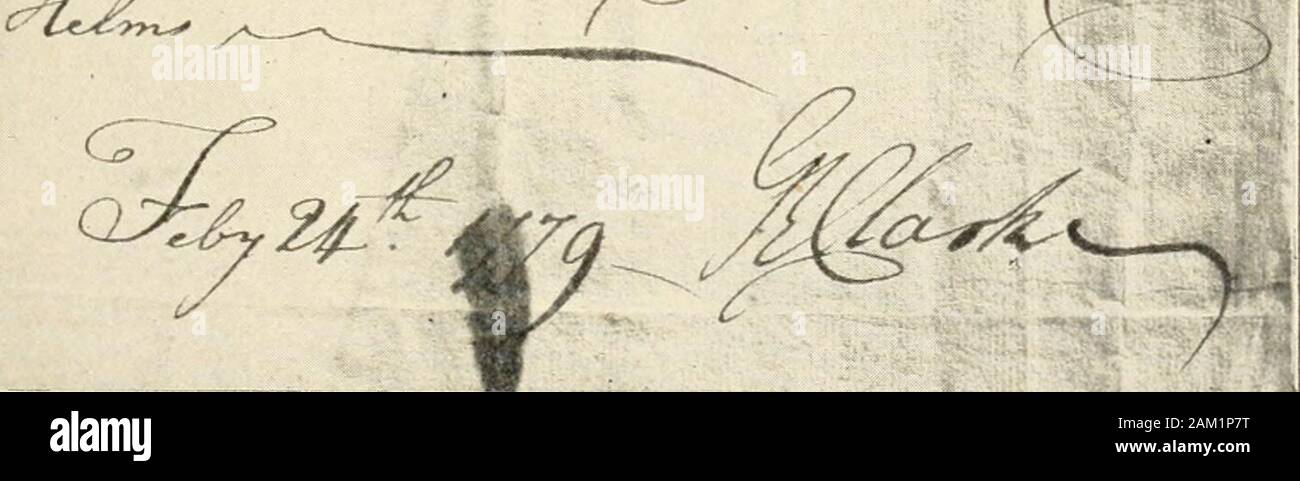 Eine Geschichte des amerikanischen Volkes. Mir Oberst Hamilton, der Britishcommander in Detroit, kam nach Süden in den Wald miteinem motley Kraft von fünfhundert Männer von regulars gemischt, Tories, und der Indianer, wie zum Beispiel St. Leger againstStanwix genommen hatte, und besetzten Vincennes wieder auf theWabash; aber Clark schlug einmal mehr, indem er seinen boatsup den Fluss und seine Kraft gerade acrossthe eingefroren, Wälder von Kaskaskia durch den Mississippi; und bis Ende Februar 1779, Oberst Hamiltonand alle seine Abgabe waren seine Gefangenen. Die Illinois Land war zu Virginia hinzugefügt, und die Gewährung ihrer Ancien Stockfoto