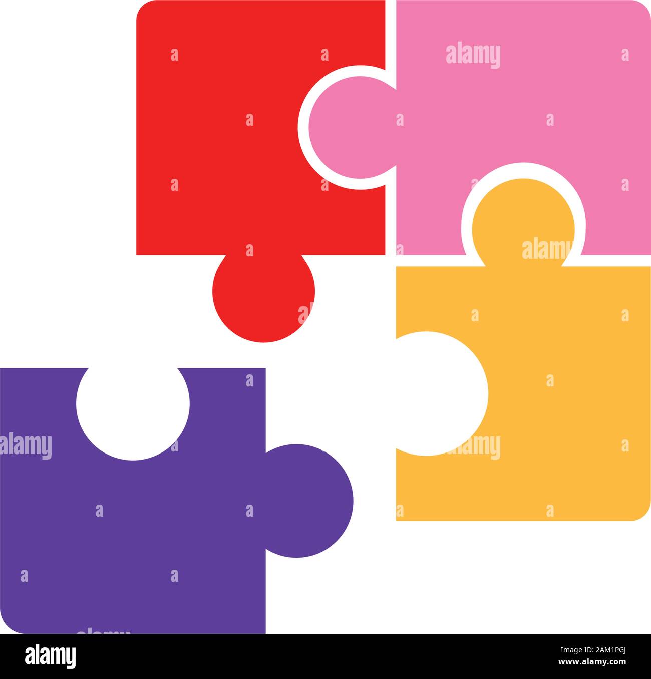 Symbol für isolierte Rätsel Stock Vektor