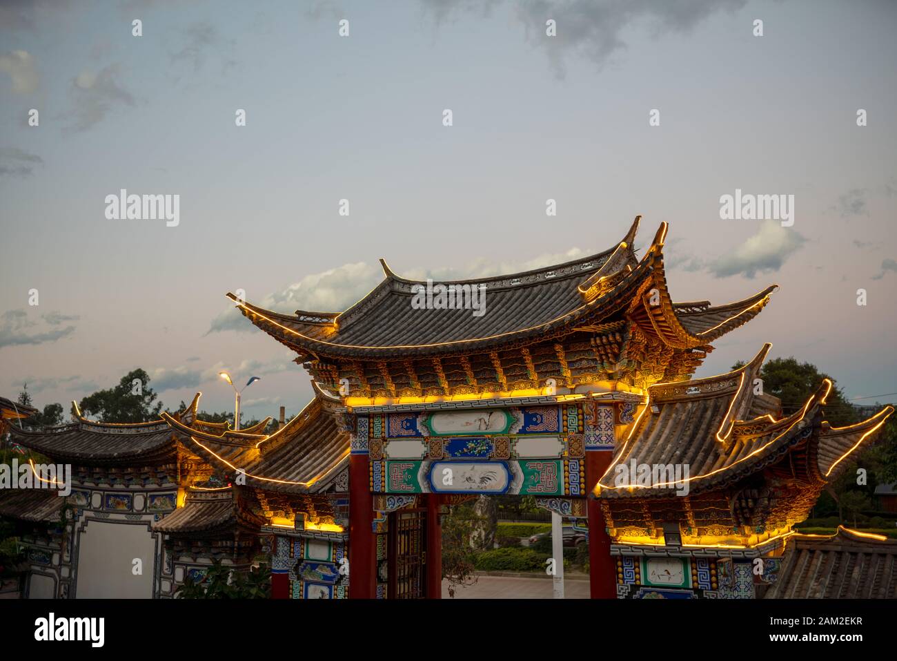 Altes Haus in der Stadt Dali, Provinz Yunnan, China Stockfoto