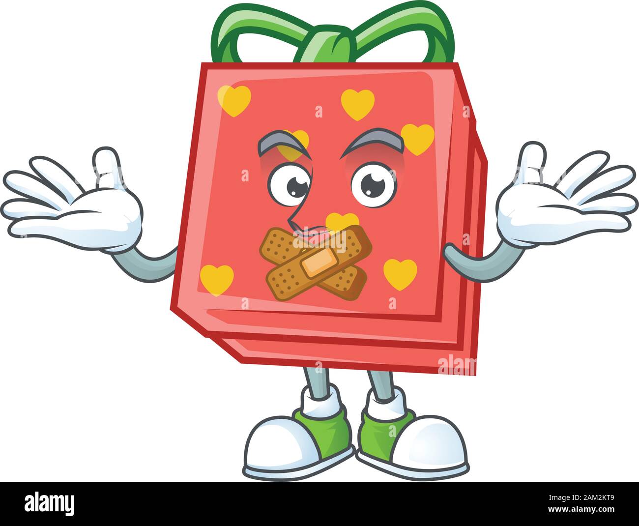 Eine stumme Geste der Liebe Geschenk rot Maskottchen Cartoon Character