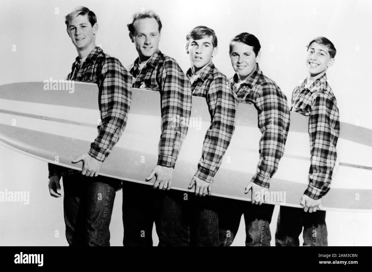 BEACH BOYS Werbefoto des Amerikanischen rock group über 1962 Stockfoto