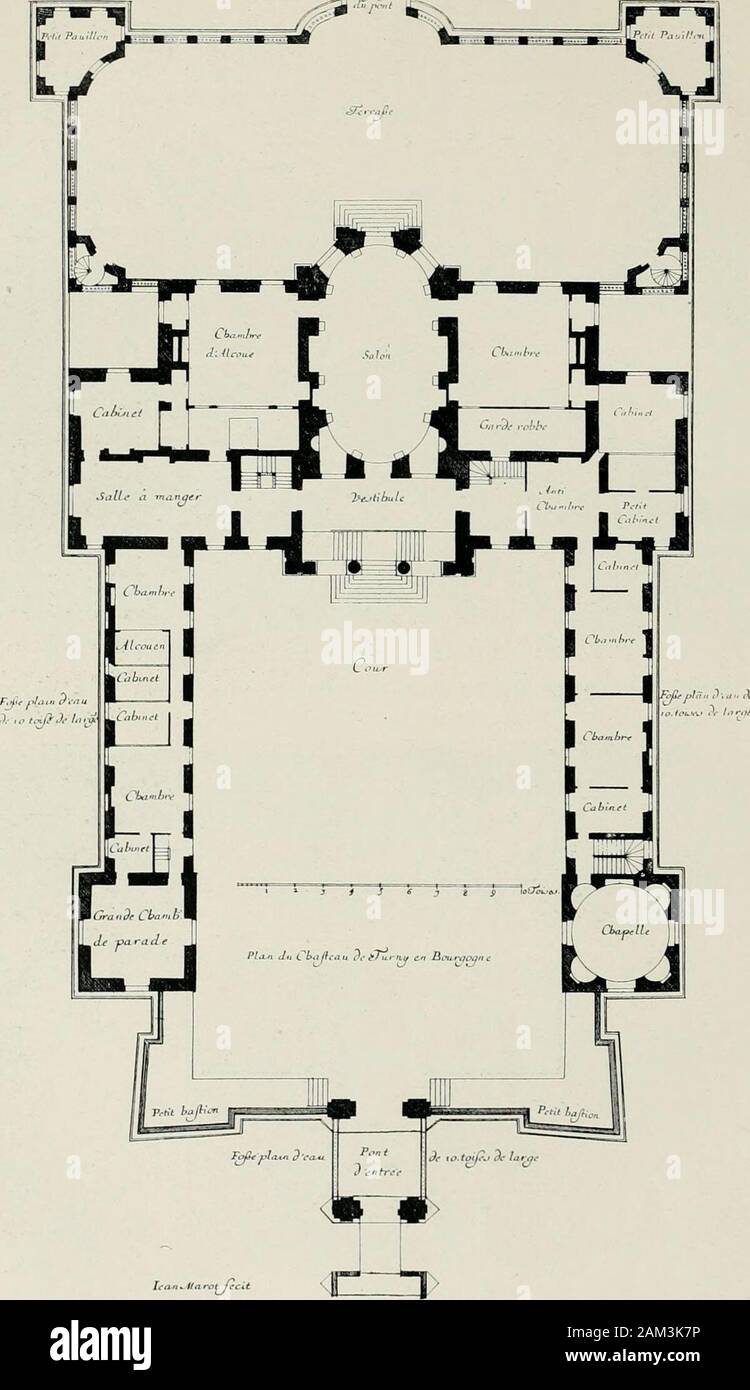 Eine Geschichte der französischen Architektur aus der Tod von Mazarin bis zum Tod von Louis XV, 1661-1774. nnr, Ju" T, U/j, "-J.,, jm, "l,^, t-Pa, - Itj pmh.,; J Ai AfLe JBrua nui rri IKT-IR-in-itml pntwitutt orner. RINCV. Entworfen von LE VAU (s. 60) [Pcrcik [l. Zu FACR r. 60 Pl. V Fc/k^lam D-i-au jj P.,^?n,/e d^^ f&gt; IE/^:&gt;), ? /A.tfC. Ich^a-t Itarotjfcit in. ein Ni-ni TIIK ATF. AU IiK TURNV, IROIIA l!IA I.K VAU (siehe S. 6 o) Pl. VI. Stockfoto