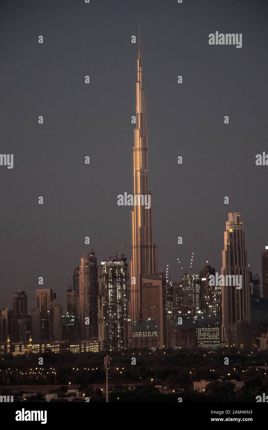 Dubai Skyline VAE Stockfoto