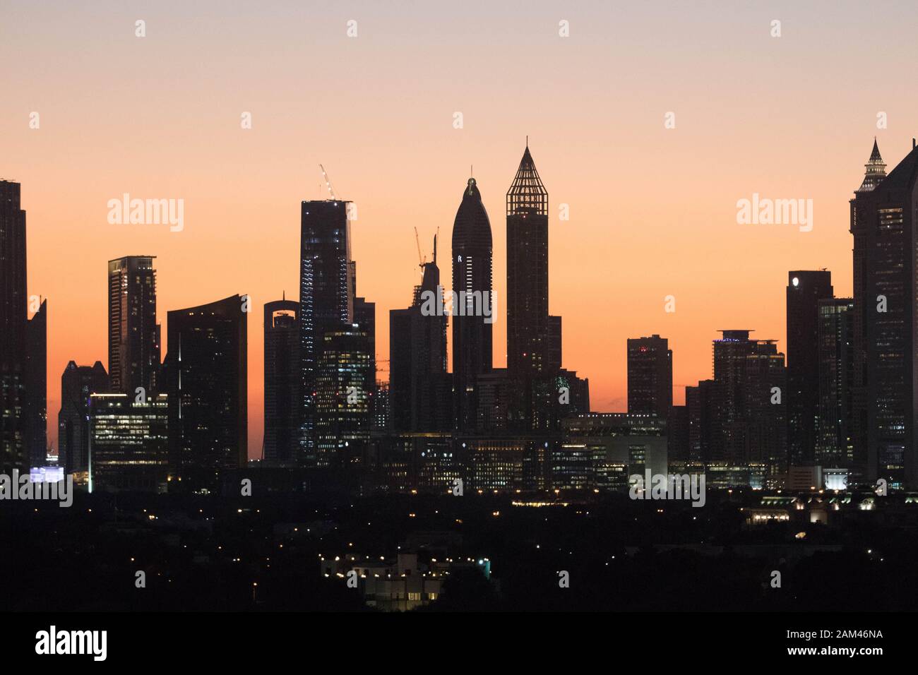 Dubai Skyline VAE Stockfoto