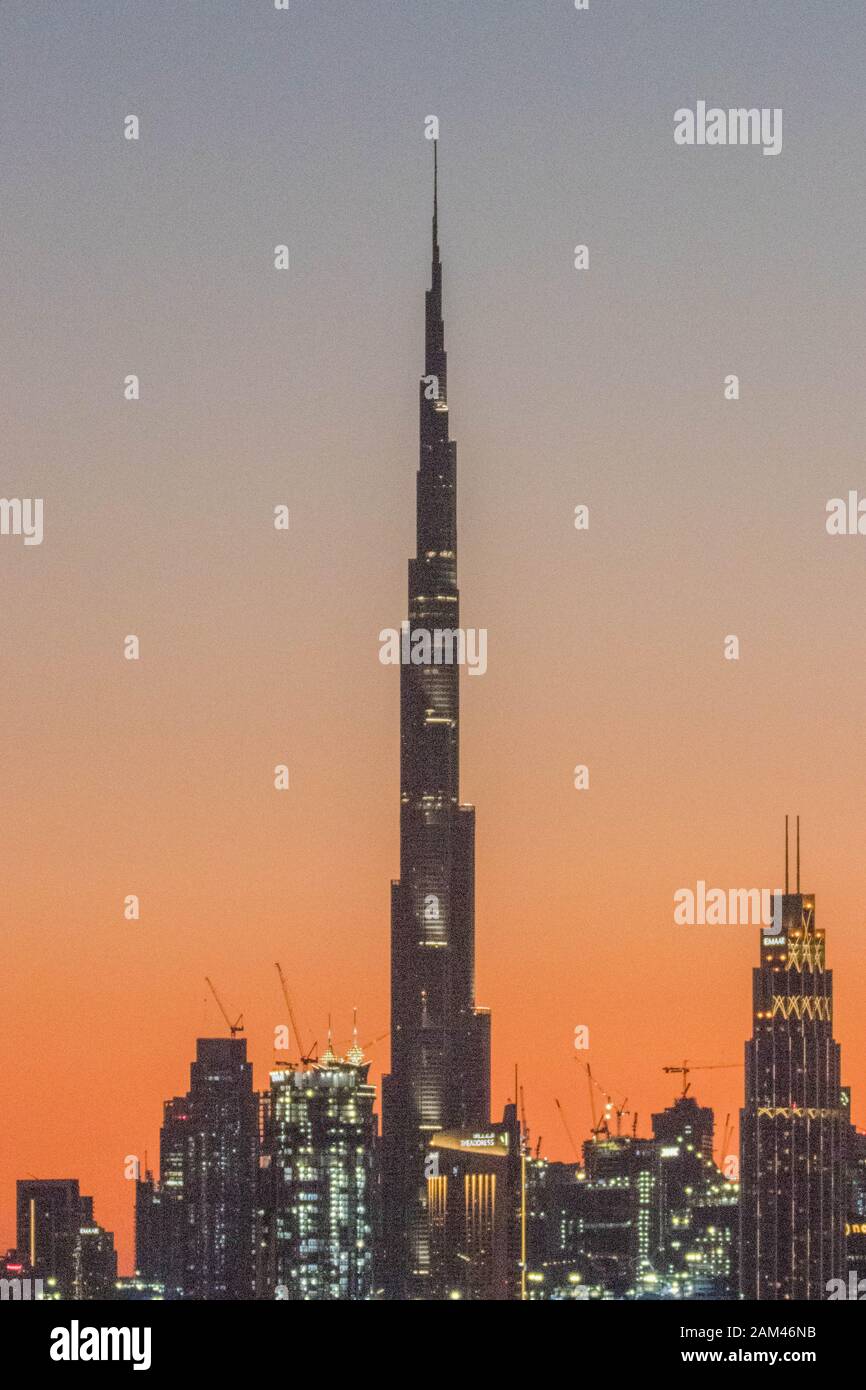 Dubai Skyline VAE Stockfoto