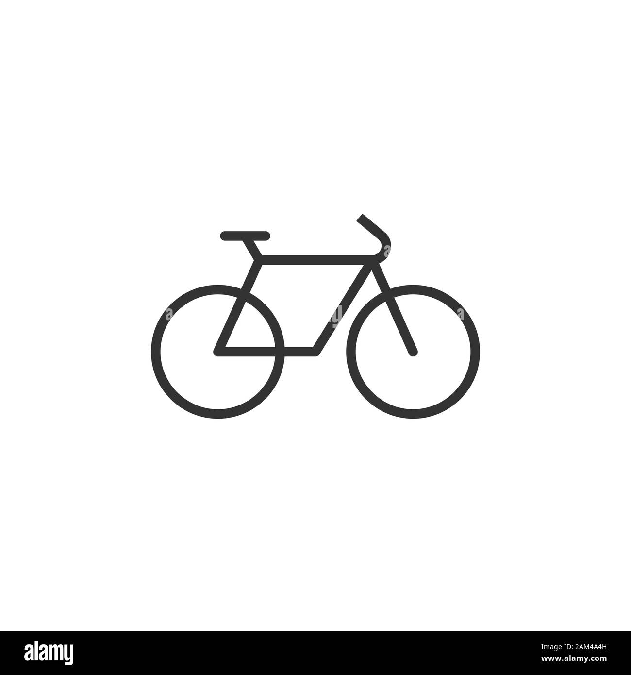 Fahrrad Symbol im flachen Stil. Bike Vector Illustration auf weißem Hintergrund isoliert. Cycle Travel Business Konzept. Stock Vektor