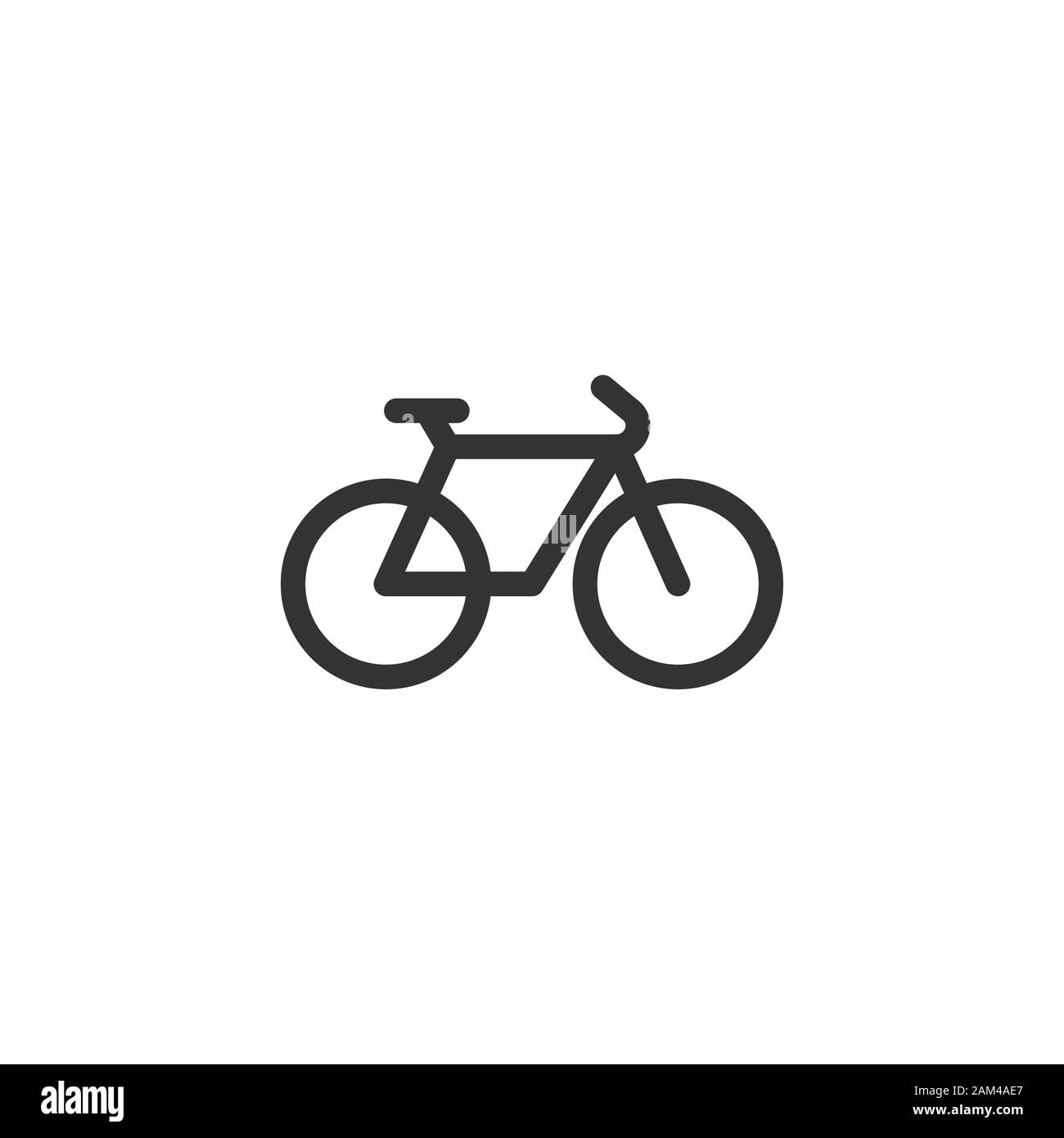 Fahrrad Symbol im flachen Stil. Bike Vector Illustration auf weißem Hintergrund isoliert. Cycle Travel Business Konzept. Stock Vektor