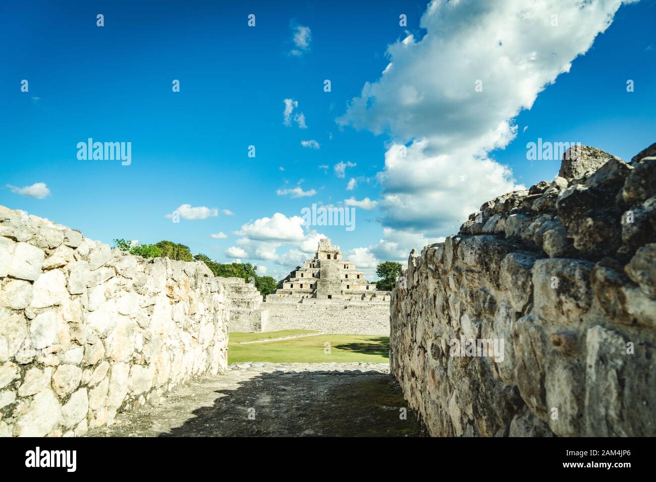 Mayan Ruins' Edzna in Campeche, Mexiko Stockfoto