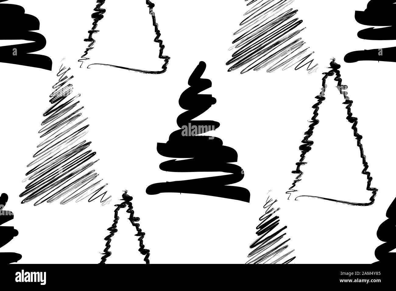 Weihnachtsbaum Nahtlose Stock Vektor