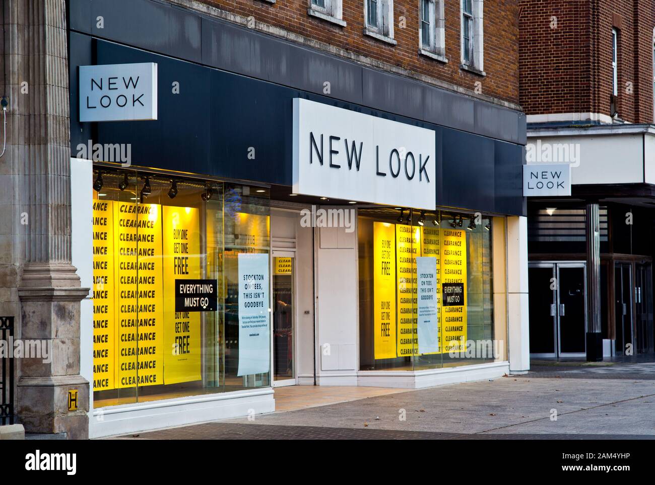 New Look Store Closing Down, High Street, Stockton on Tees, Cleveland, England Stockfoto
