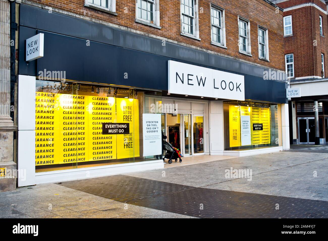 New Look Store Closing Down, High Street, Stockton on Tees, Cleveland, England Stockfoto
