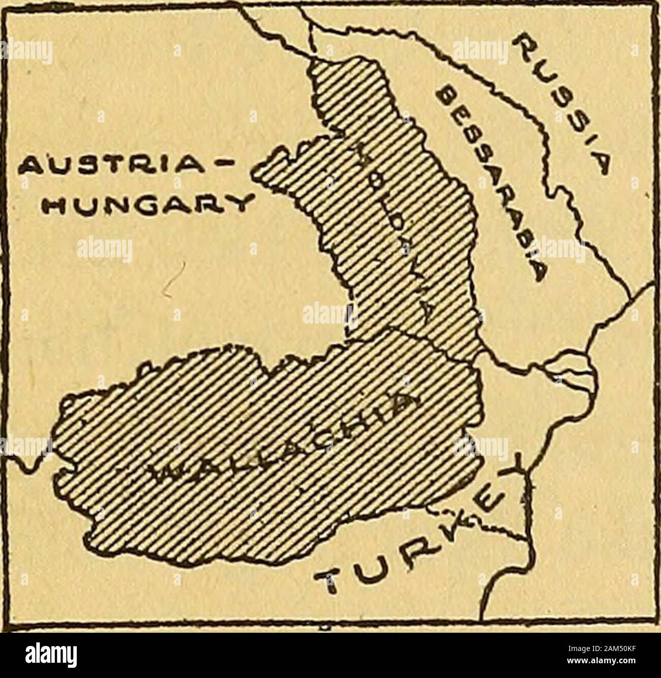 In Rumänien zum Opfer, ihre Vergangenheit, Gegenwart und Zukunft. 1812 1856. Stockfoto